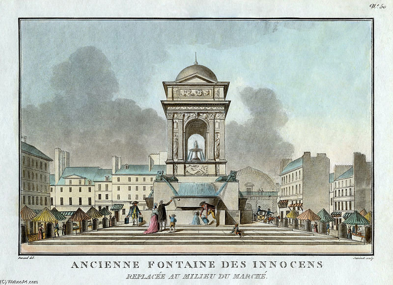 Old Fountain Of The Innocents. Placed In The Middle Of The Market. — Jean-françois Janinet