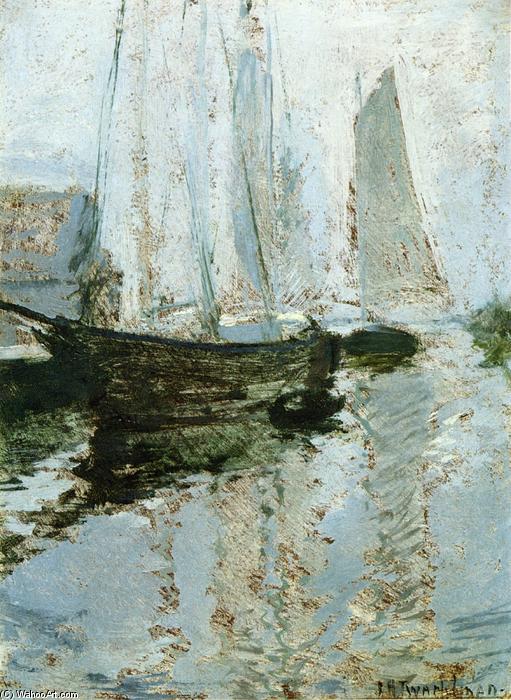 Boats At Anchor — John Henry Twachtman