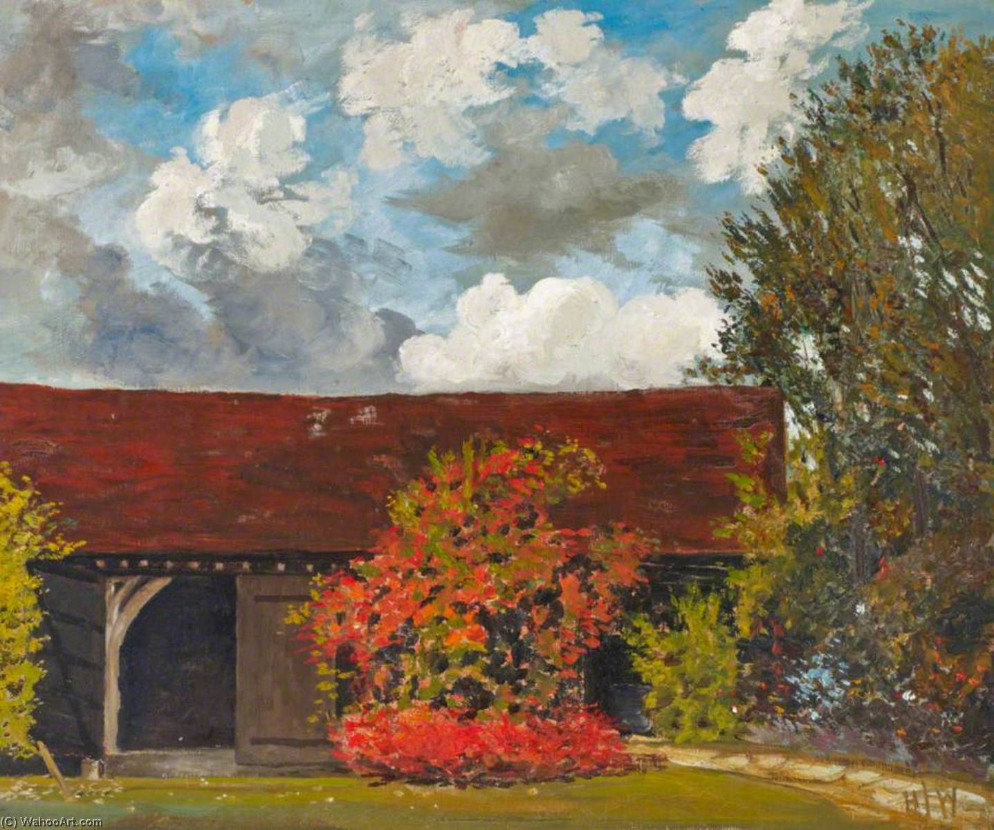 A Garden Landscape, Chorleywood — Henry Joseph Wood