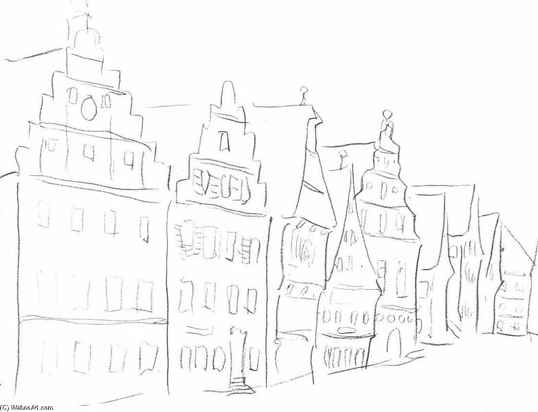 Street In Dinkelsbuhl — Christian Rohlfs