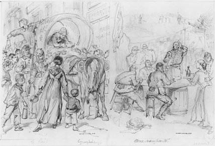 Album Of The Siege Of Paris, Milk, Ramparts — Paul Gustave Doré