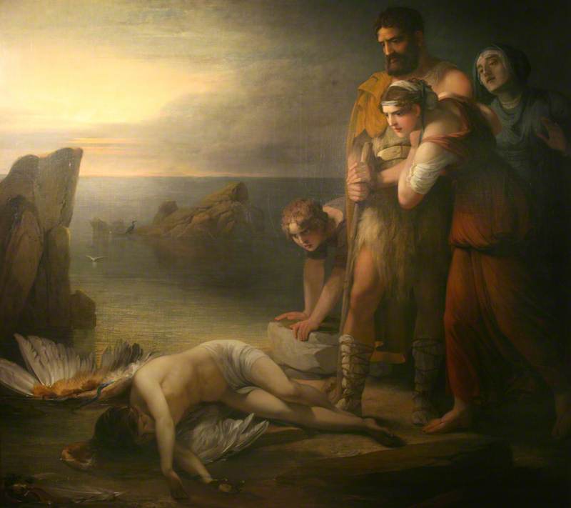 Icarus After His Fall, Found On The Sea Shore — Henry Thomson