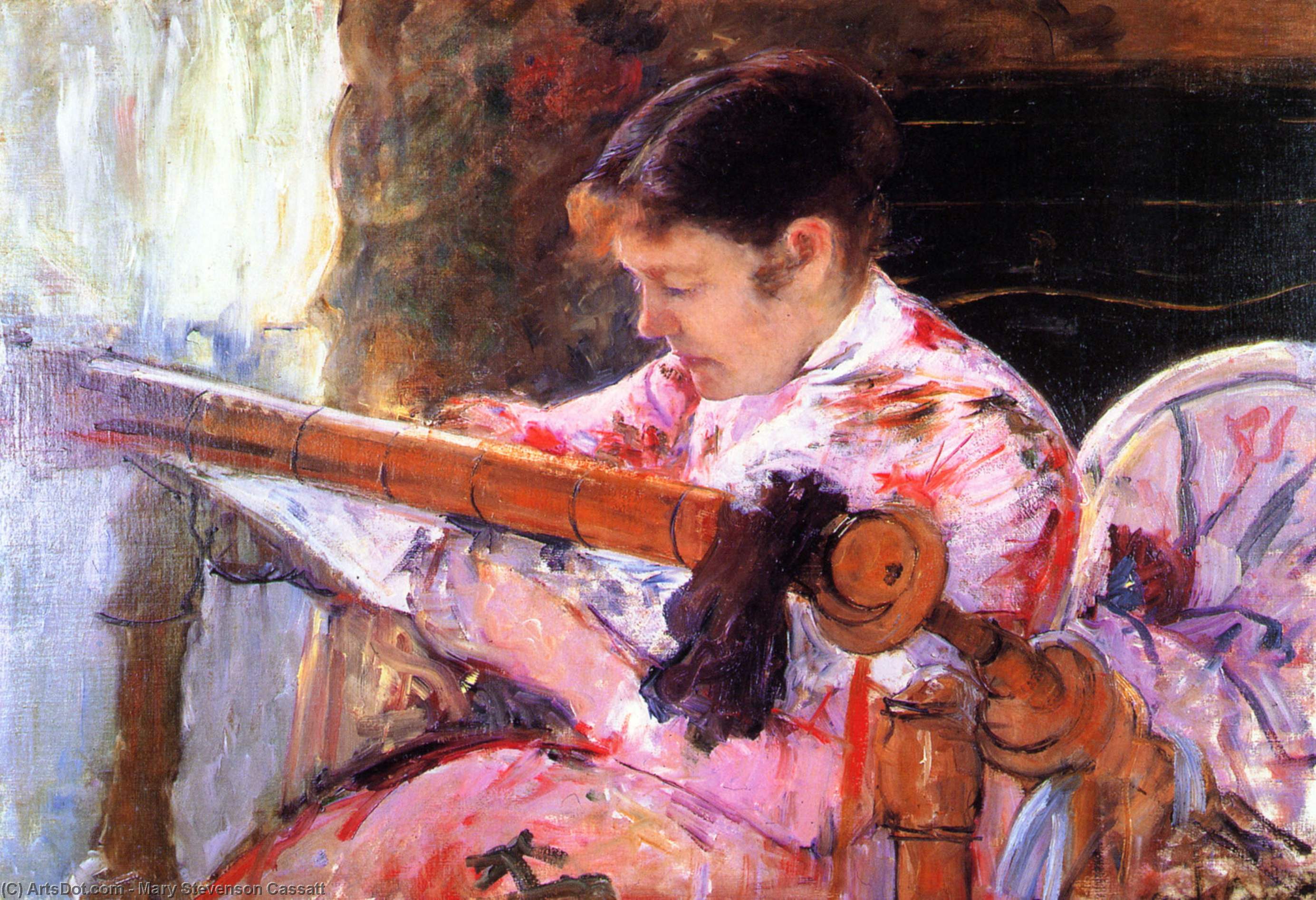 Lydia At The Tapestry Loom — Mary Stevenson Cassatt