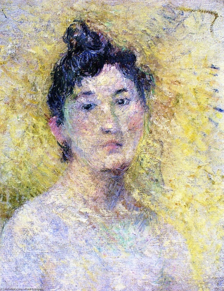 Portrait Of A Woman — Eugène Henri Paul Gauguin