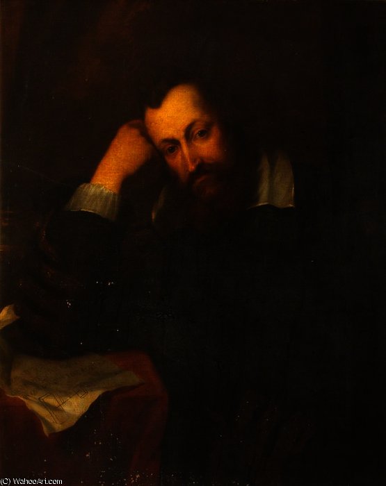 Henry Percy, 9th Earl Of Northumberland, Wearing The Chancellor's Robes And The Garter Ribbon — Sir Anthony Van Dyck