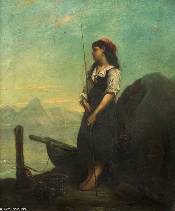 Italian Fisher Girl With A Rod — Elizabeth Adela Stanhope Forbes