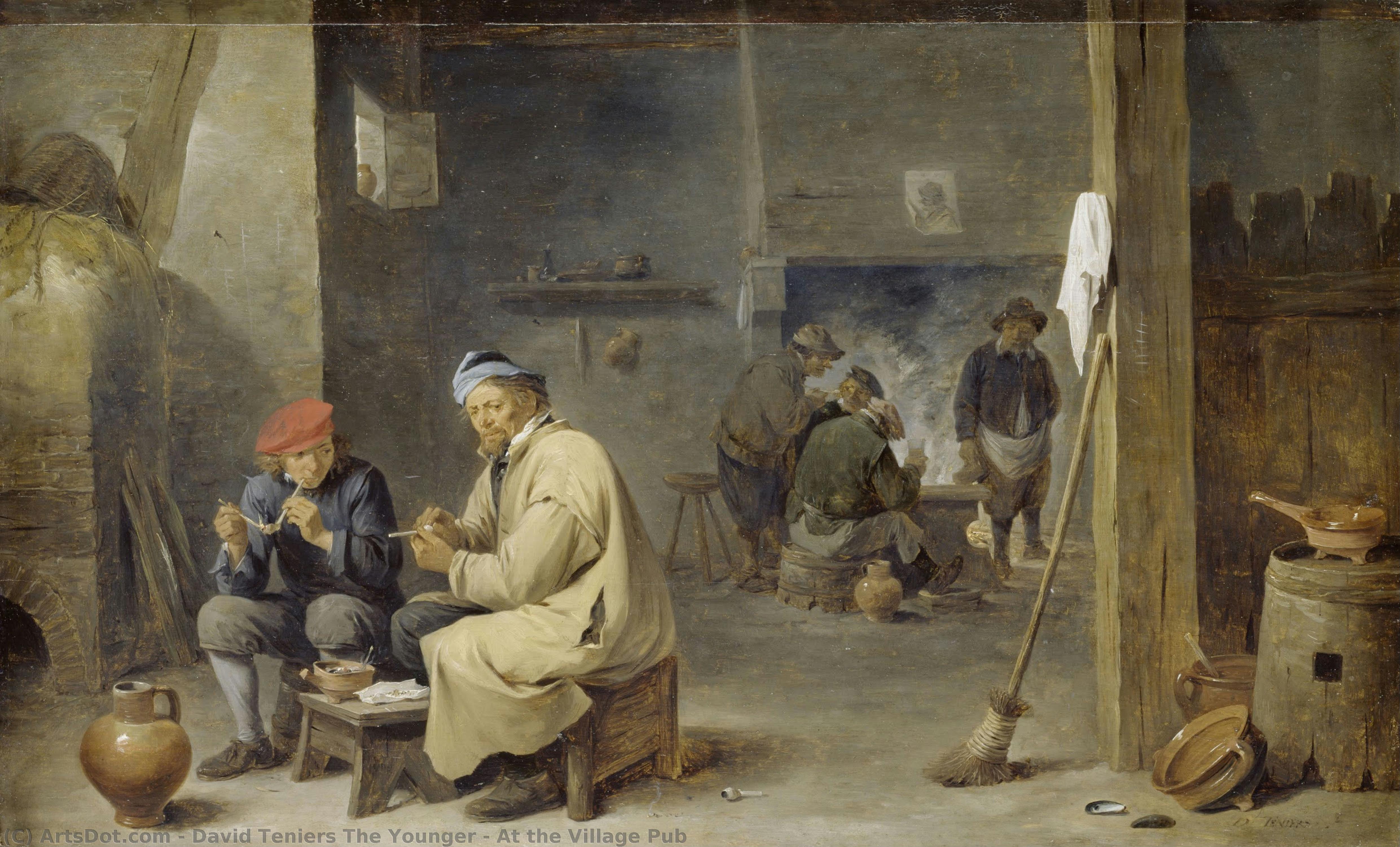 At The Village Pub — David Teniers The Younger