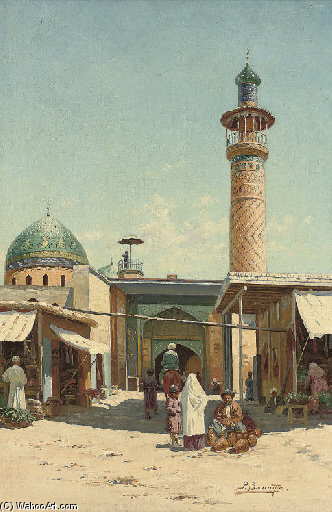 The Market At Samarkand — Richard Karlovich Zommer
