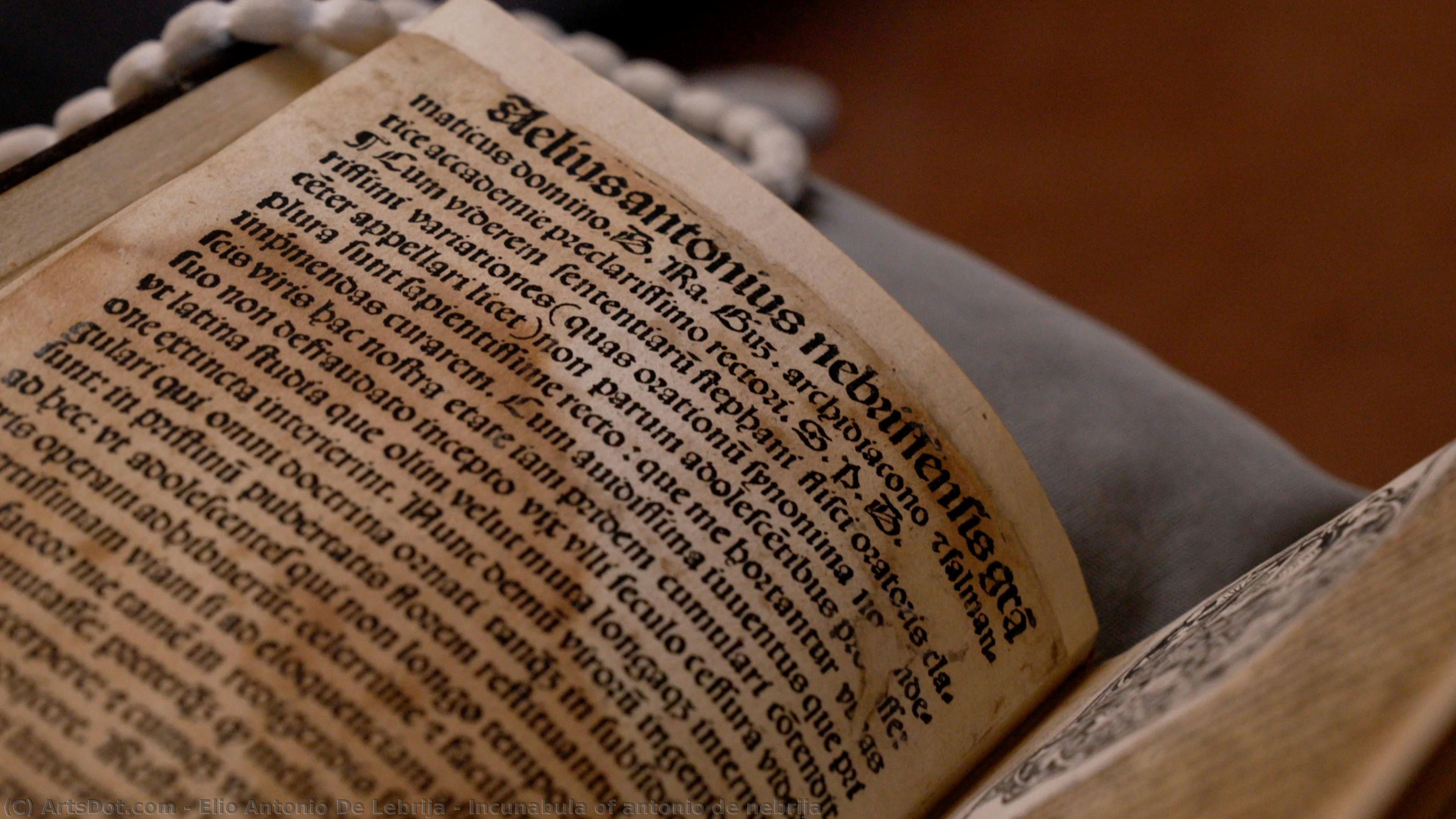 Incunabula Of Antonio De Nebrija — Elio Antonio De Nebrija