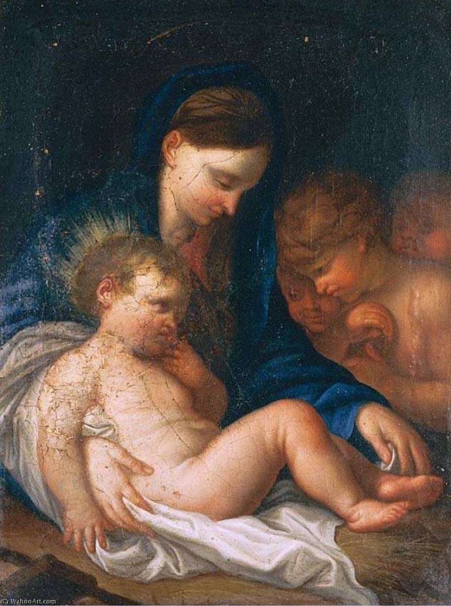 Madonna With Child And Angel — Giambettino Cignaroli