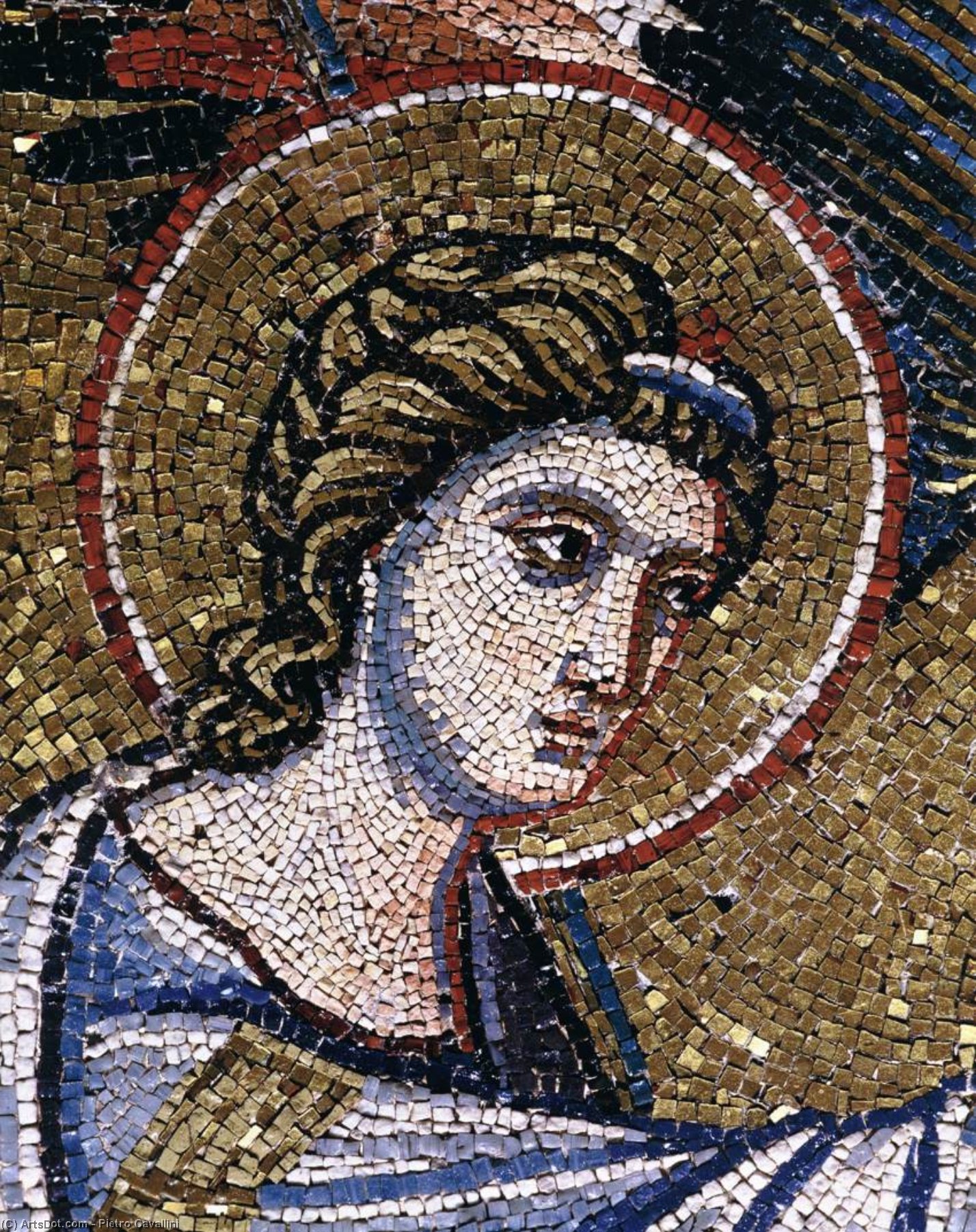 Annunciation (detail) — Pjetro Kavalini