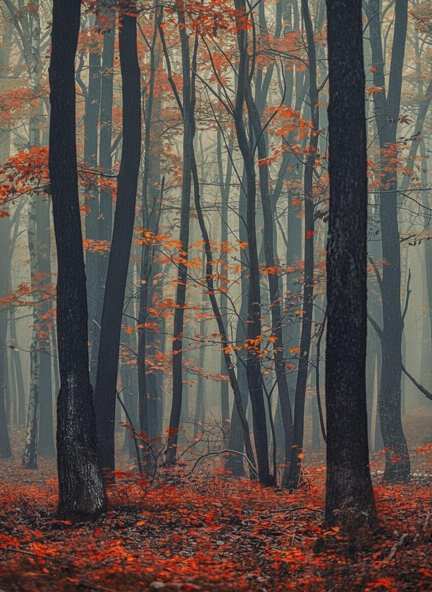 Sfumato Del Silencio Otoñal: Un Estudio Singular De La Decadencia Verde — Jacques Villedieu