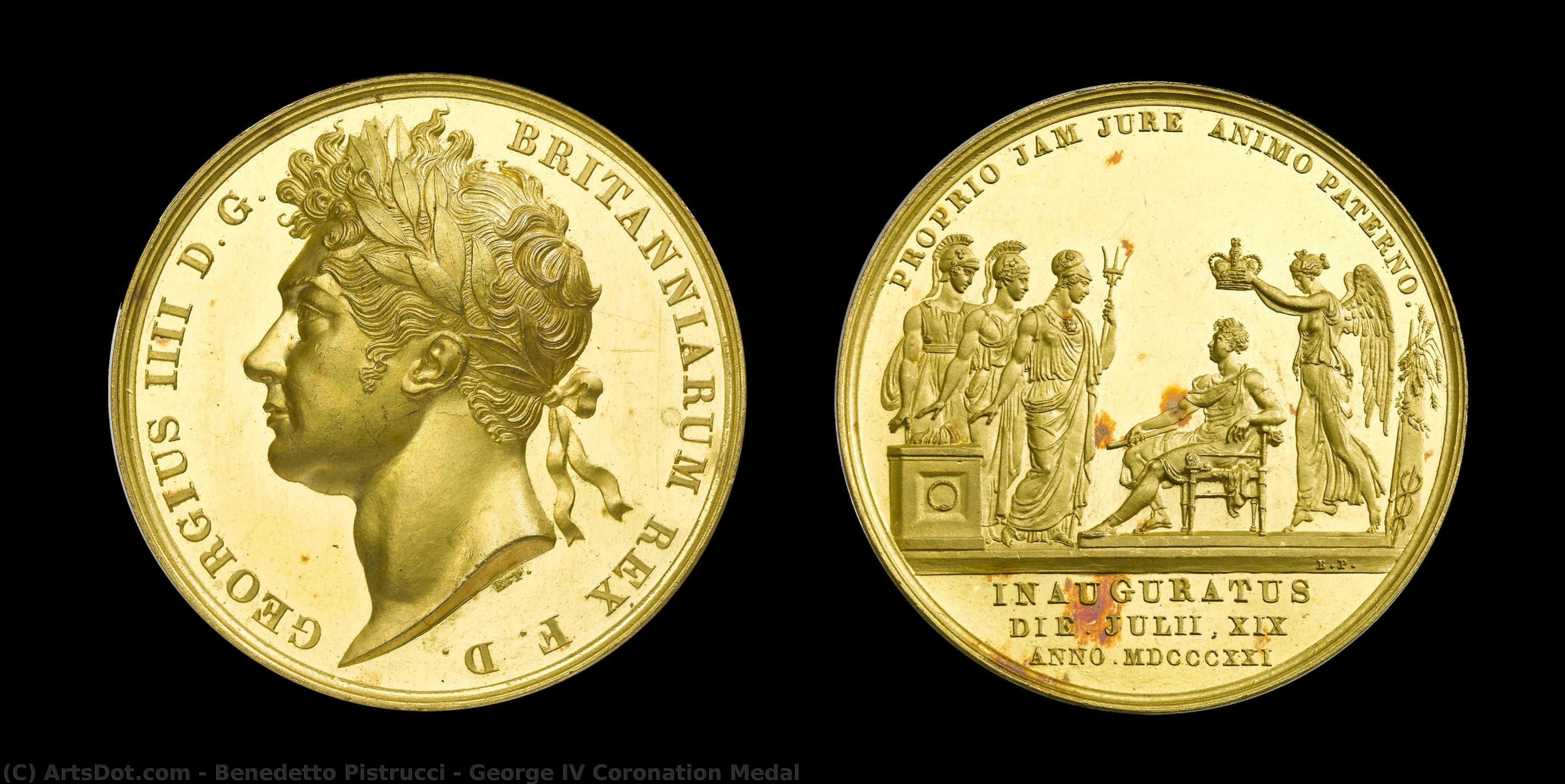 George Iv Coronation Medal — Benedetto Pistrucci