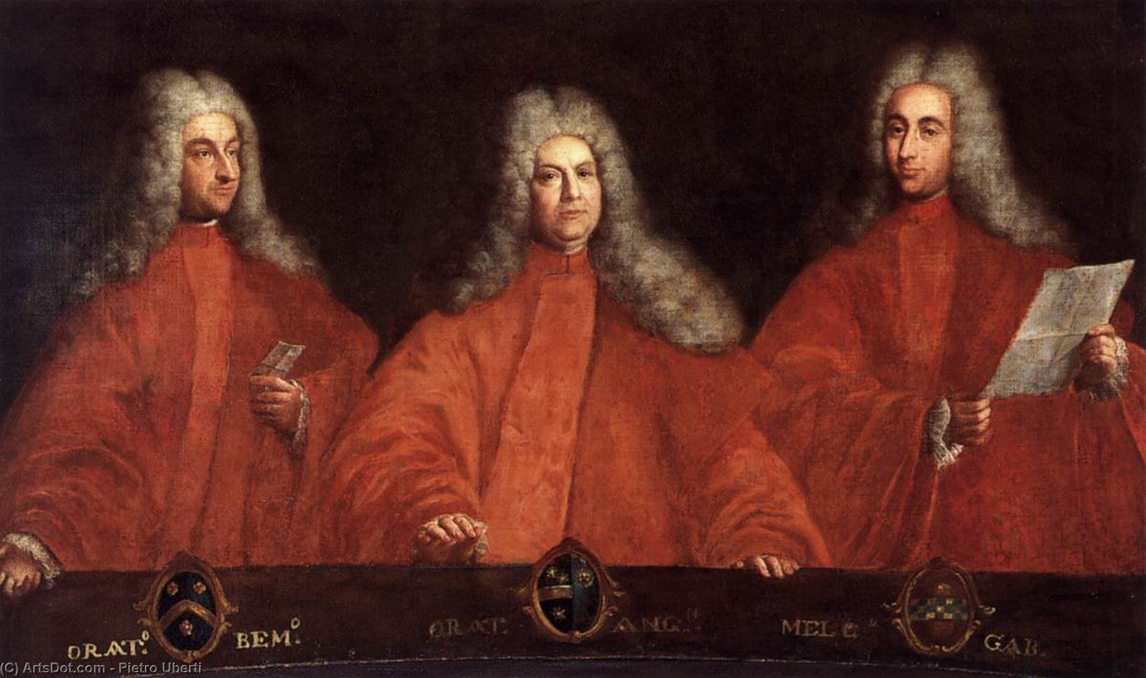 Portraits Of Three Avogadri — Pietro Uberti