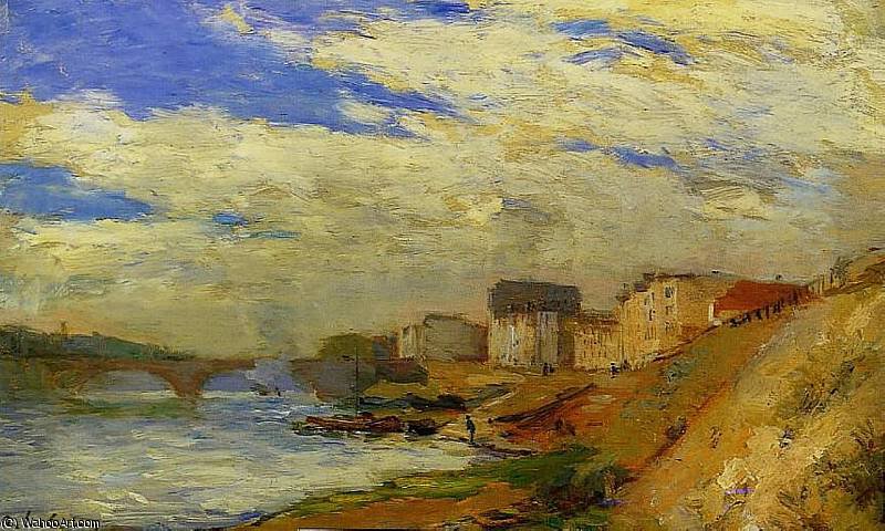 Le Pont De Neuilly A Courbevoie — Albert-charles Lebourg