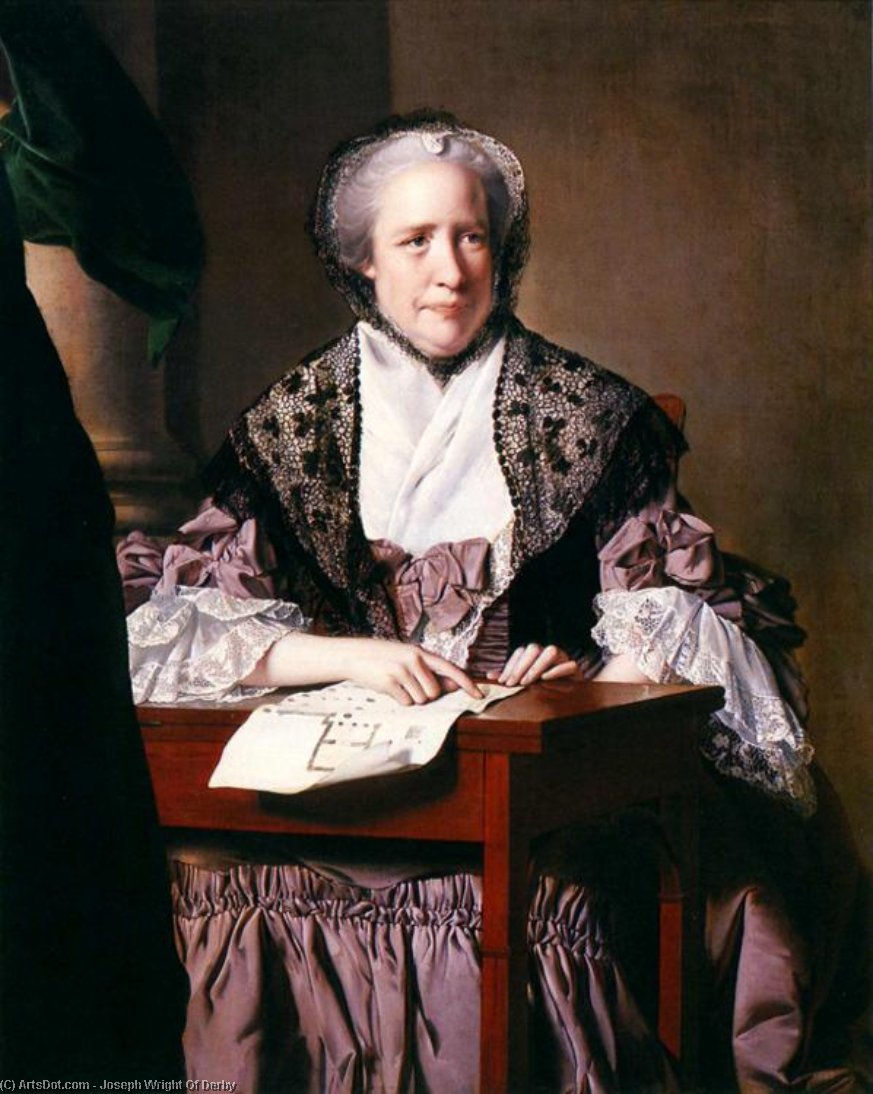 Mrs. Sarah Clayton — Joseph Wright Of Derby