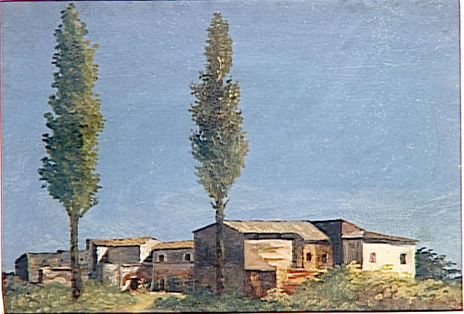 Fabriques A La Villa Farnese Les Deux Peupliers — Pierre-henri De Valenciennes