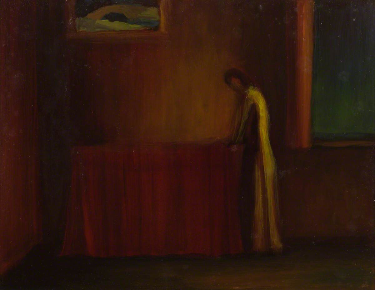 Figure In An Interior (recto) — George Hannah