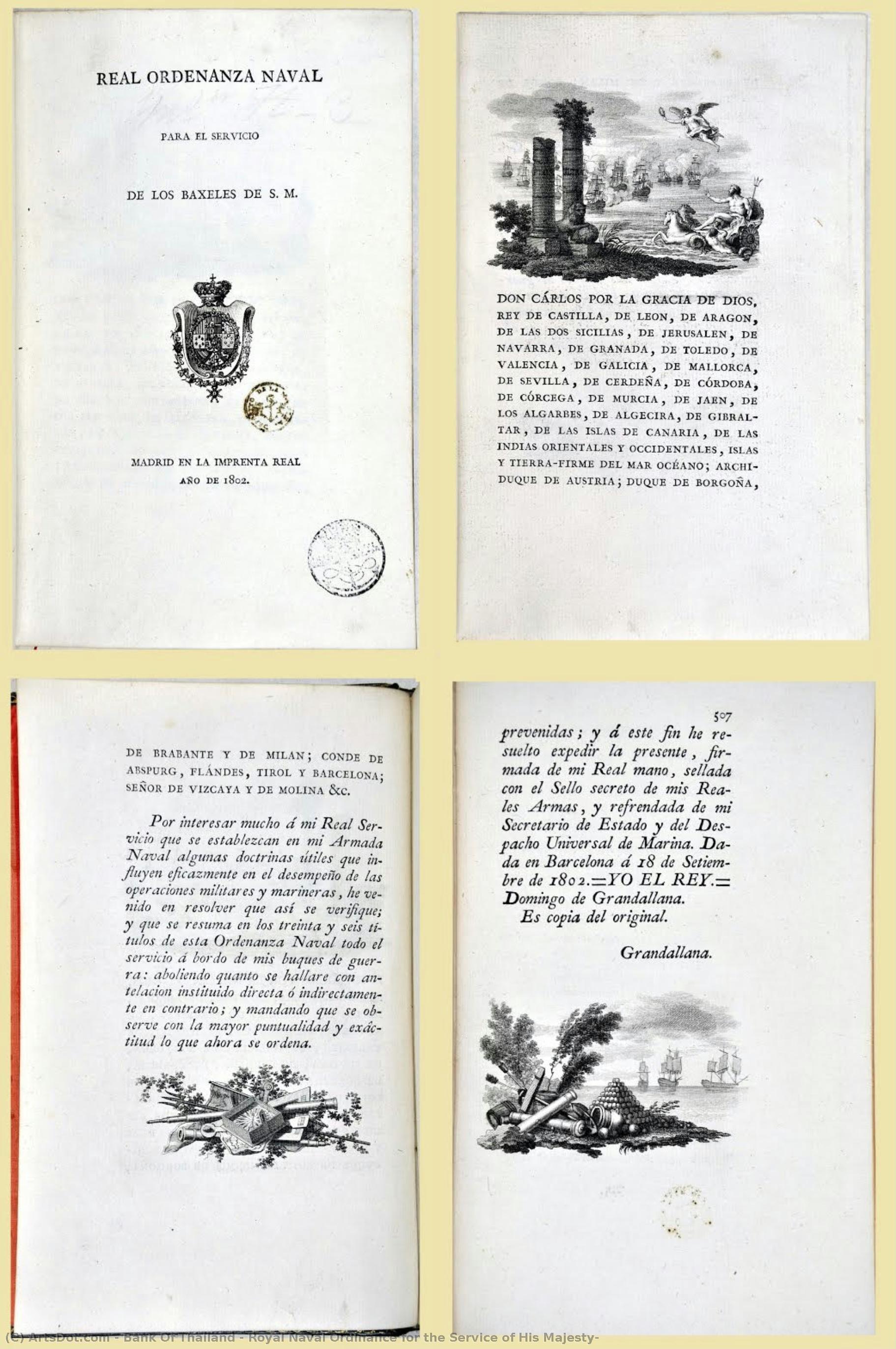Royal Naval Ordinance For The Service Of His Majesty — Bank Of Thailand