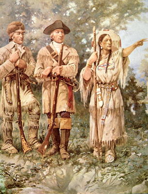 Lewis And Clark With Sacagawea — Эдгар Сэмюэл Паксон