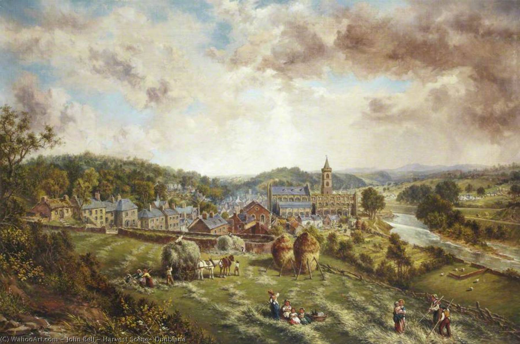 Harvest Scene, Dunblane — John Bell