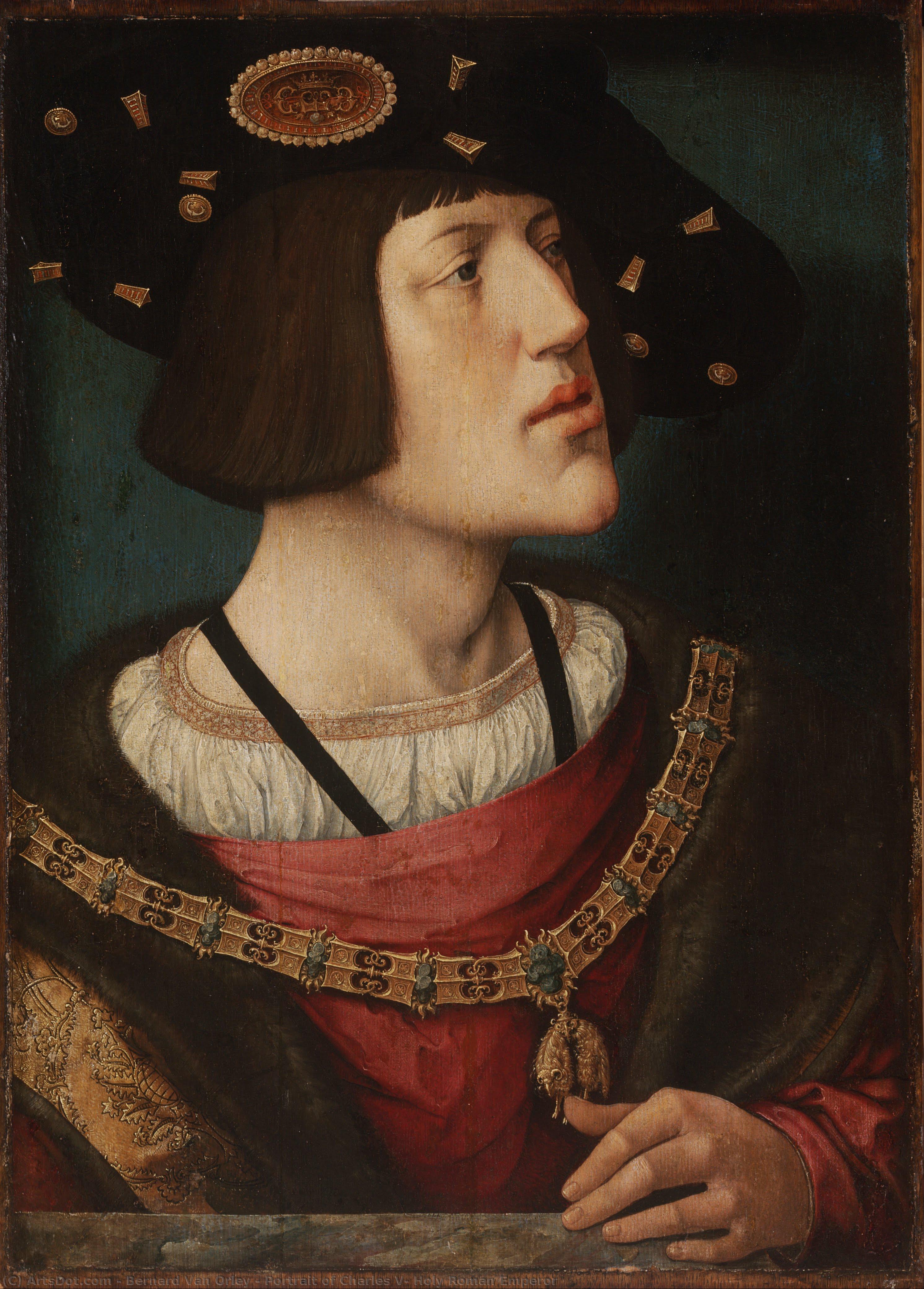Portrait Of Charles V, Holy Roman Emperor — Bernard Van Orley