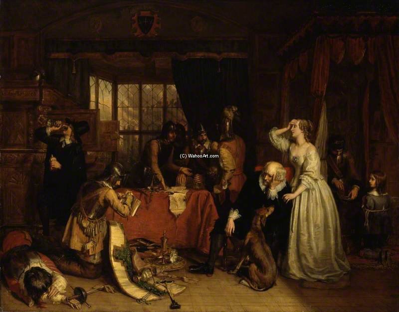 The Plundering Of Basing House — Charles Landseer
