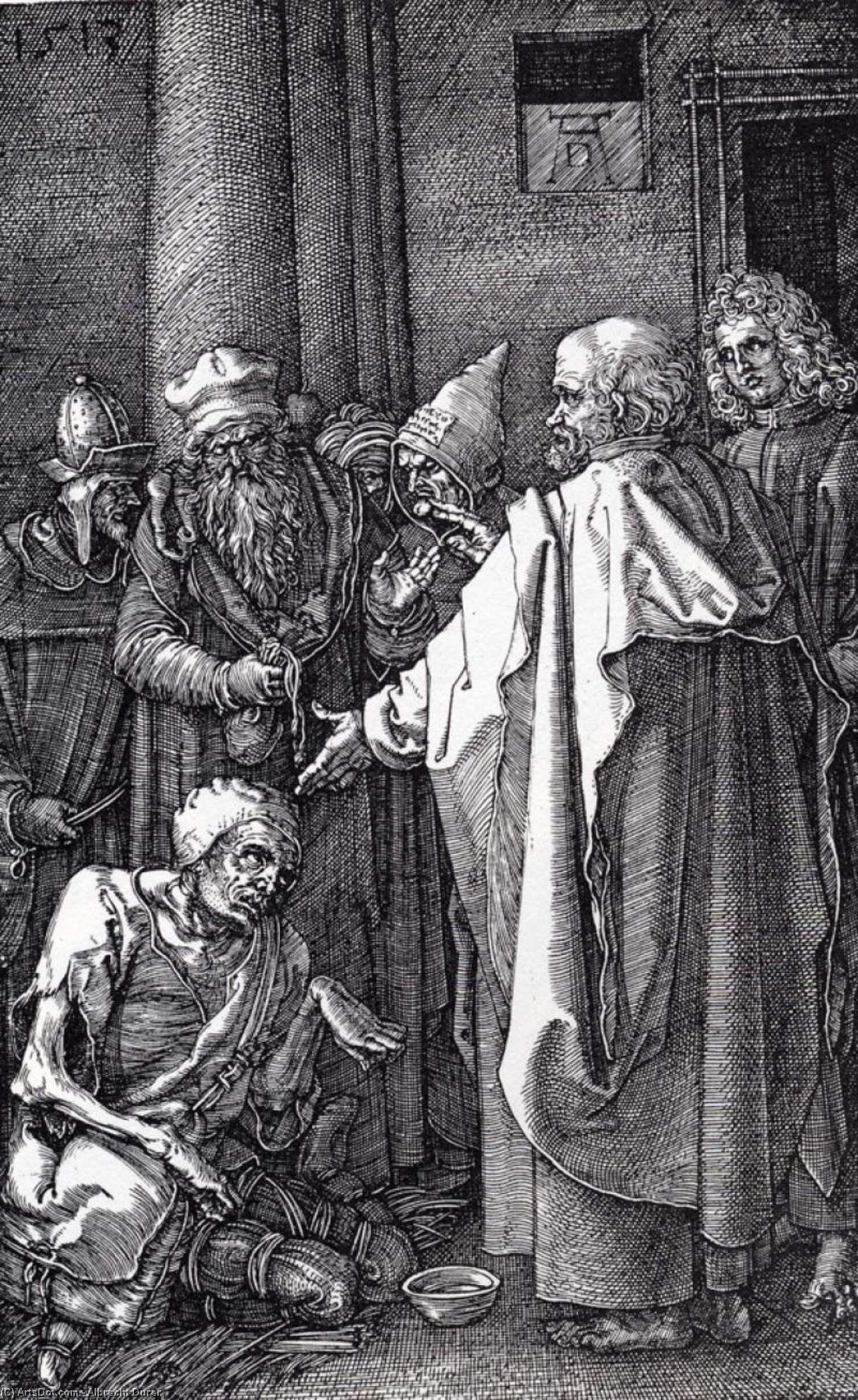 St. Peter And St. John Healing The Cripple — Albrecht Dürer