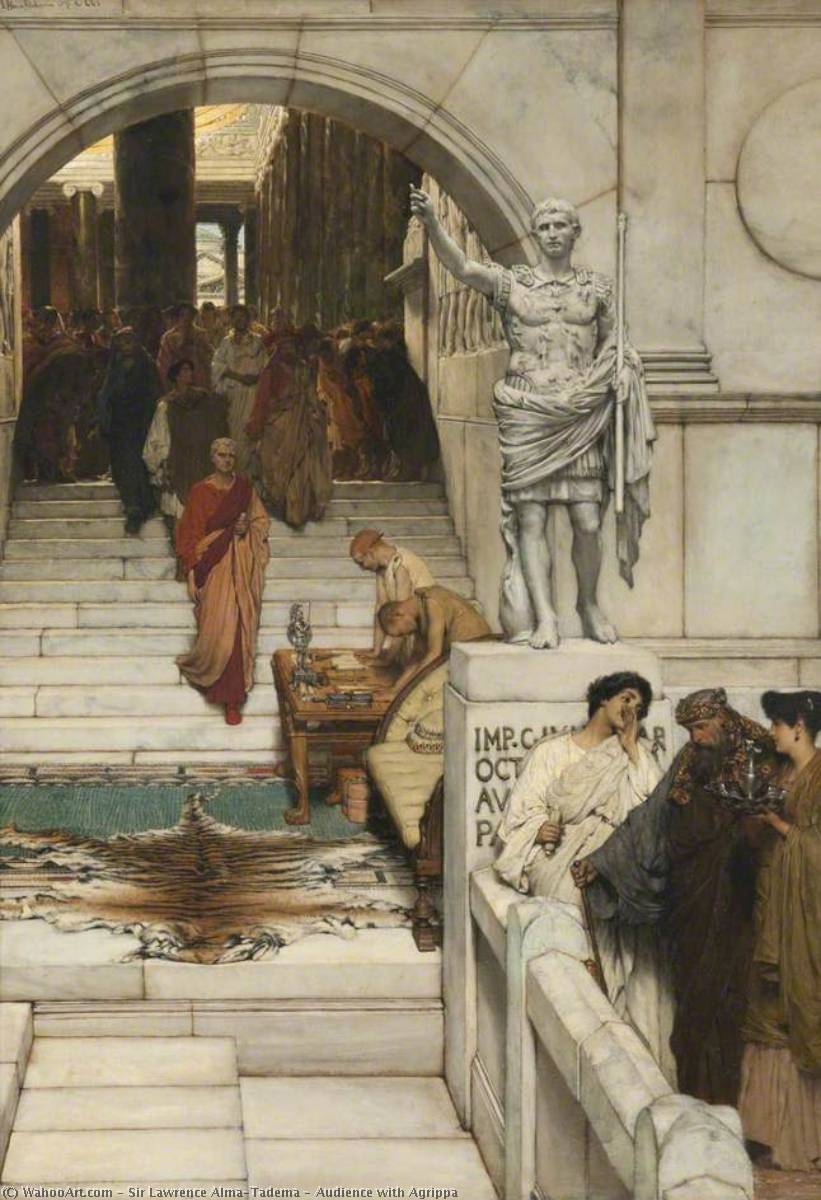 Audience With Agrippa — Lourens Alma Tadema
