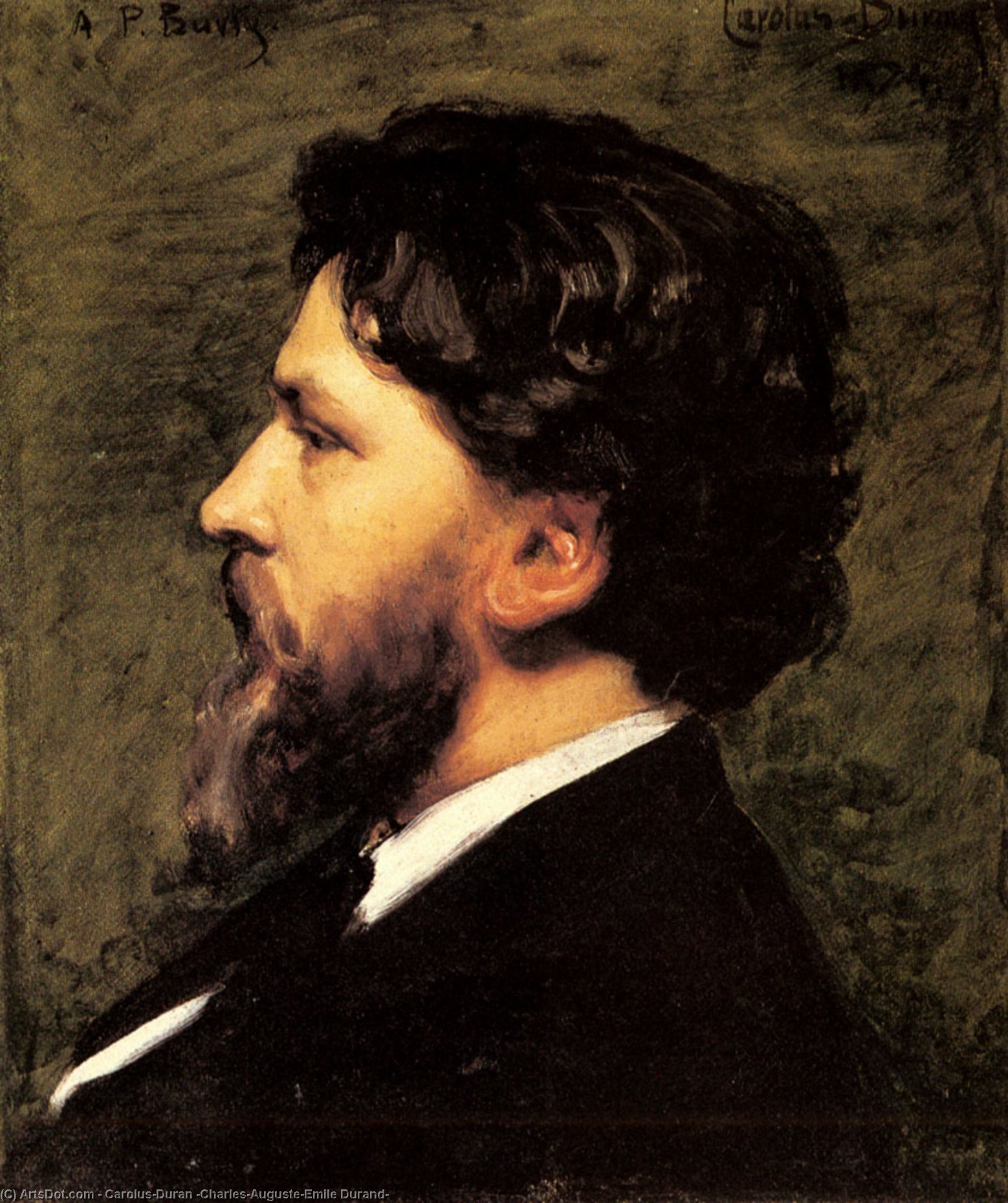 A Portrait Of Philippe Burty — Carolus-duran (charles-auguste-emile Durand)