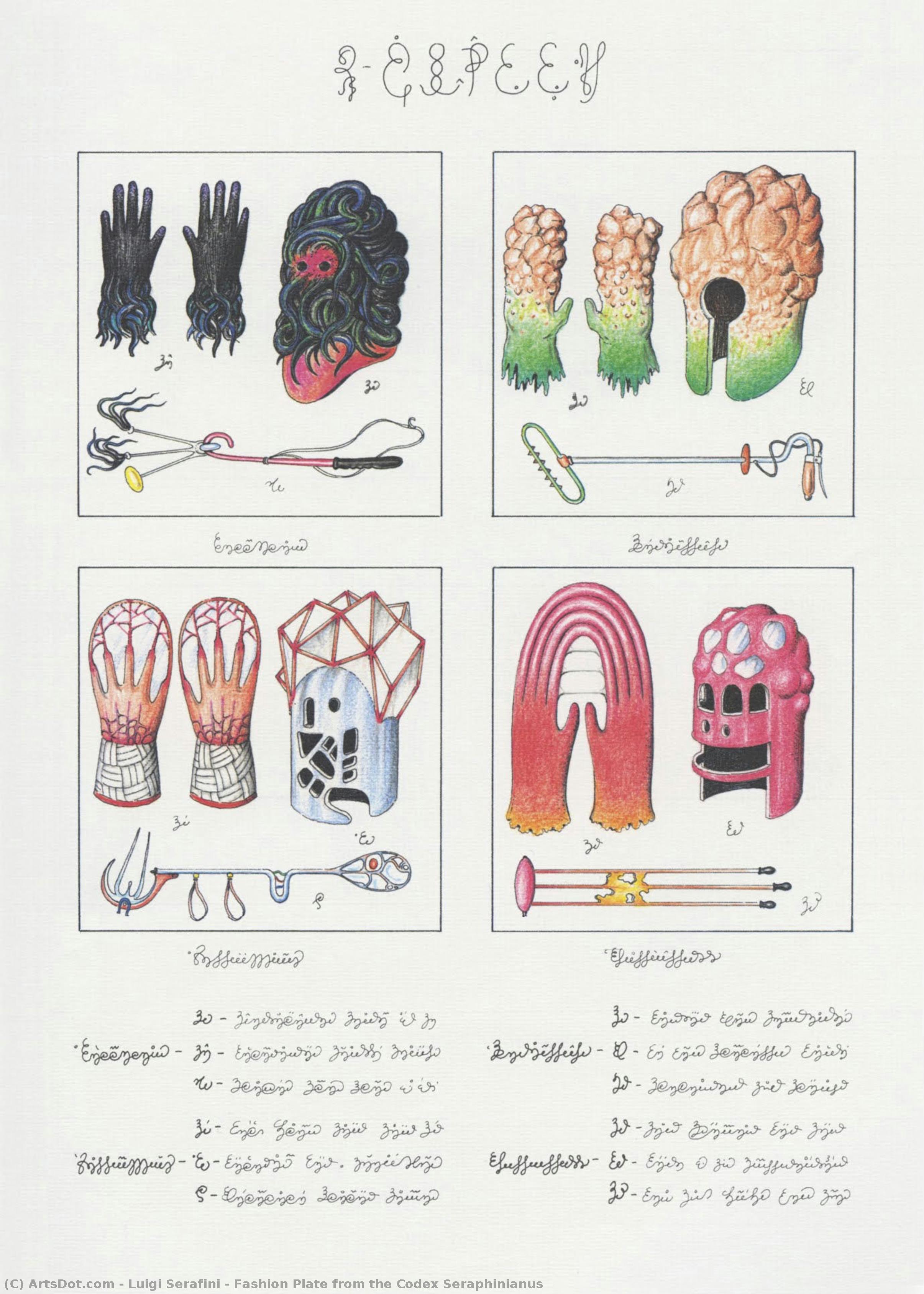 Fashion Plate From The Codex Seraphinianus — Luigi Serafini
