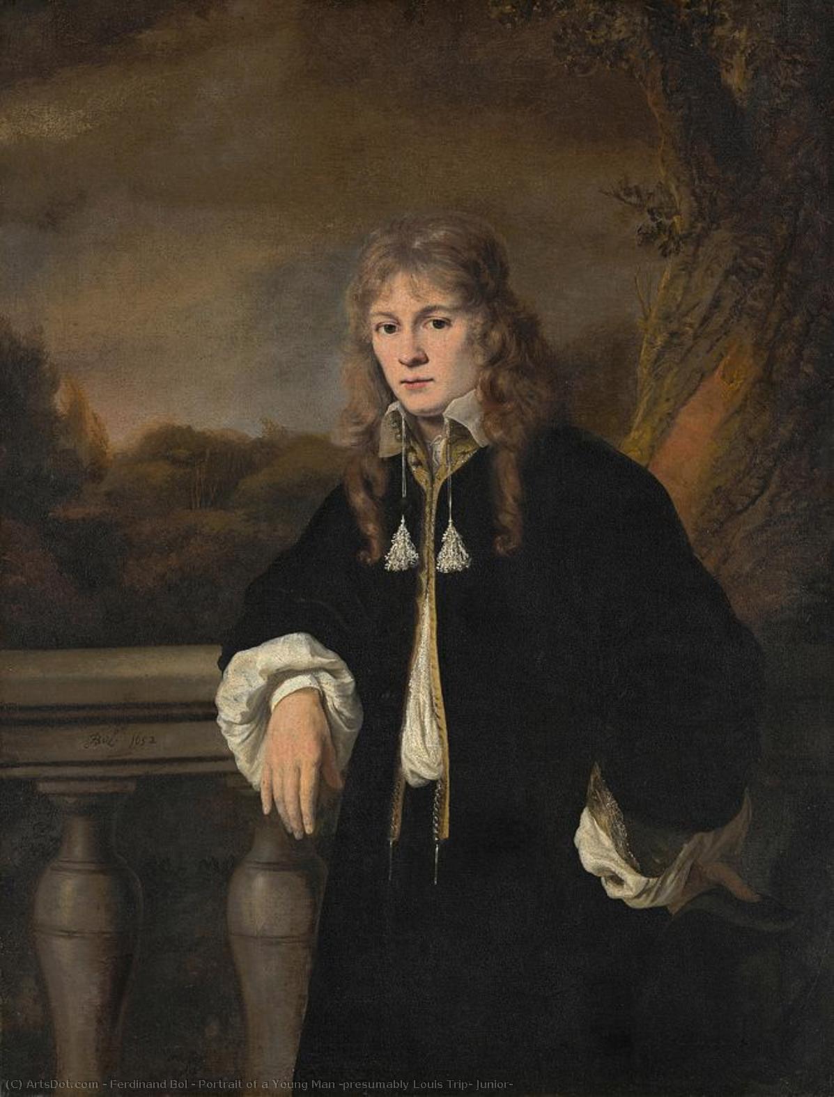 Portrait Of A Young Man (presumably Louis Trip, Junior) — Ferdinand Bol