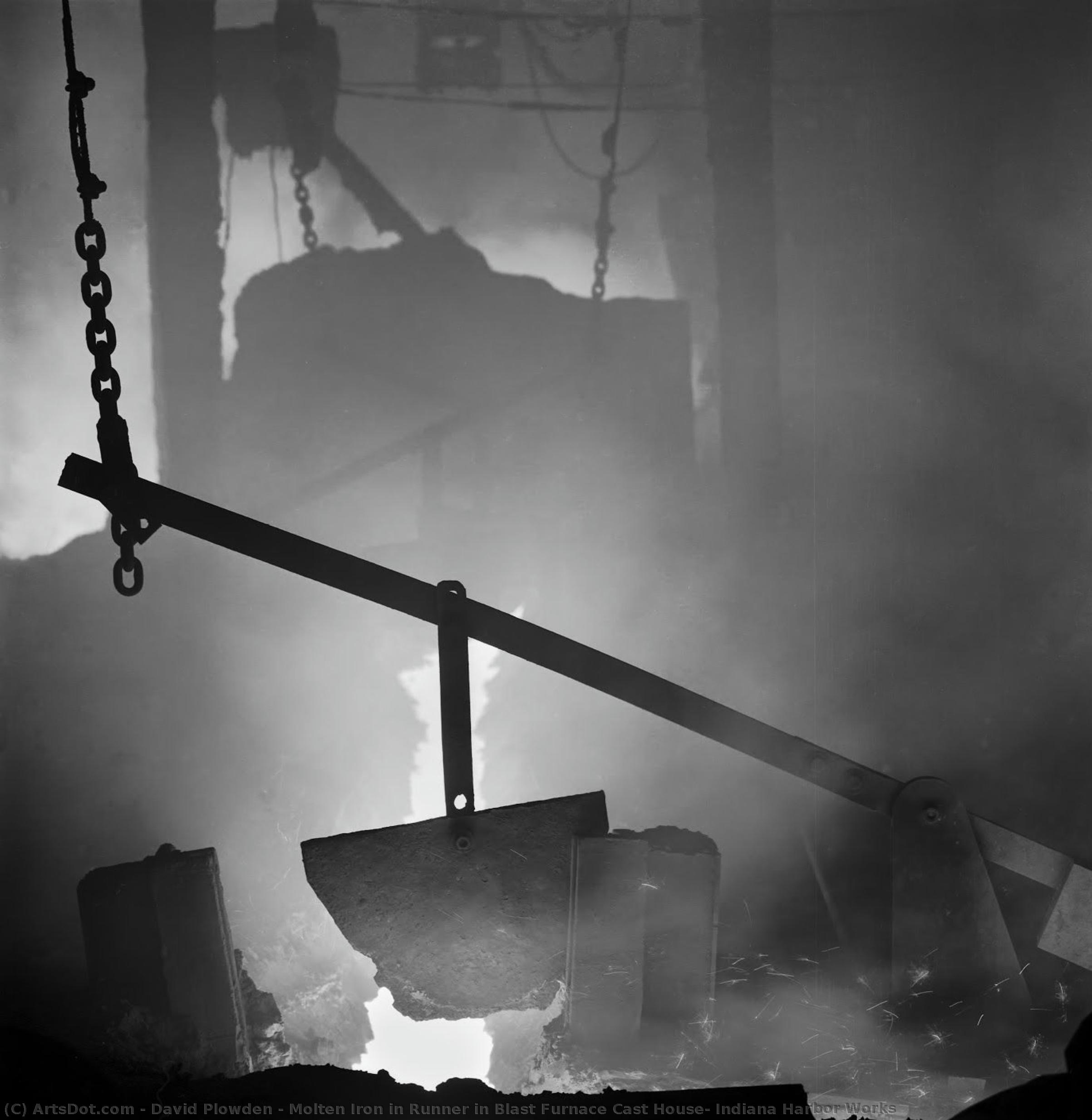 Molten Iron In Runner In Blast Furnace Cast House, Indiana Harbor Works — David Plowden