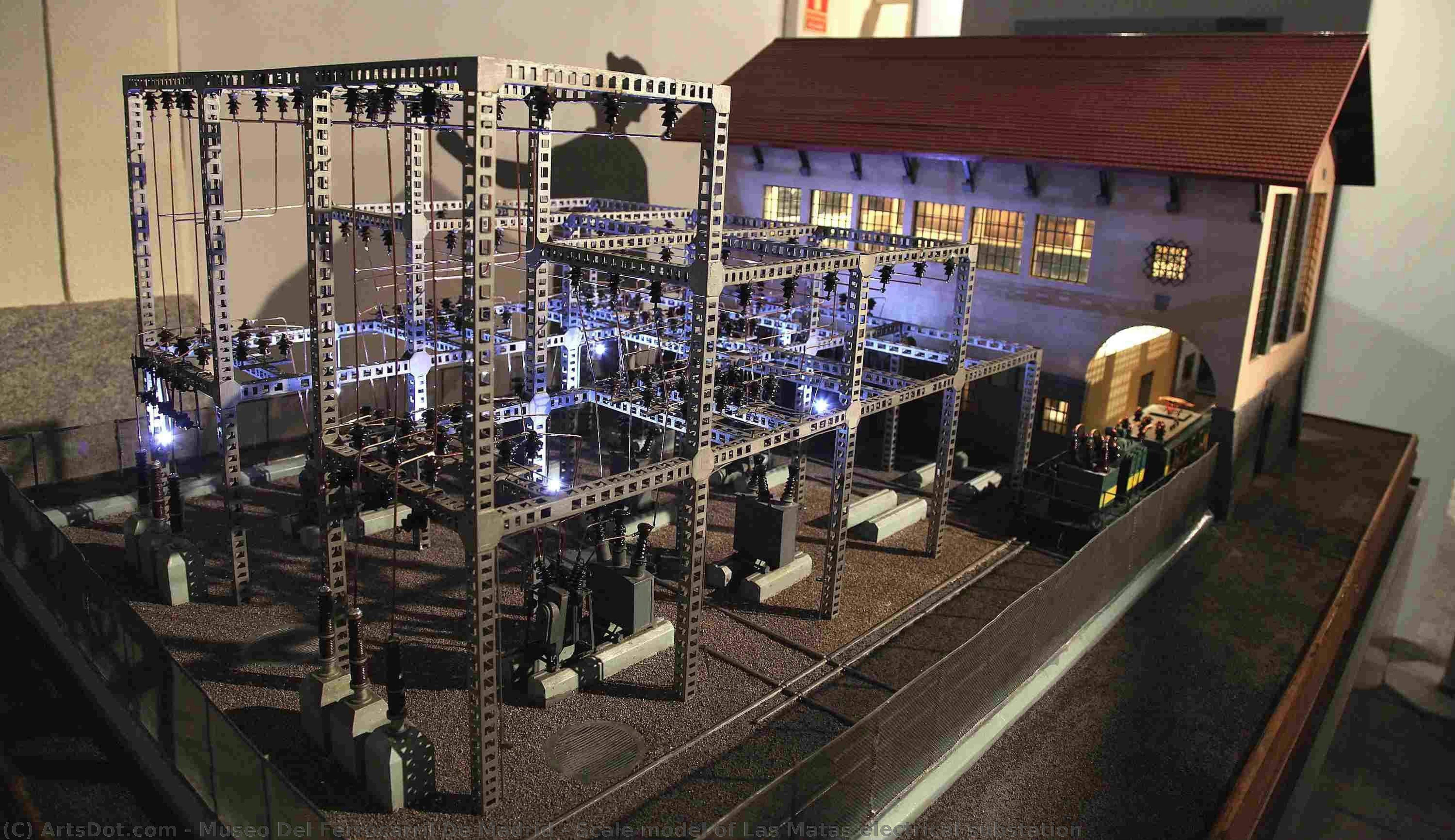 Scale Model Of Las Matas Electrical Substation — Museo Del Ferrocarril De Madrid