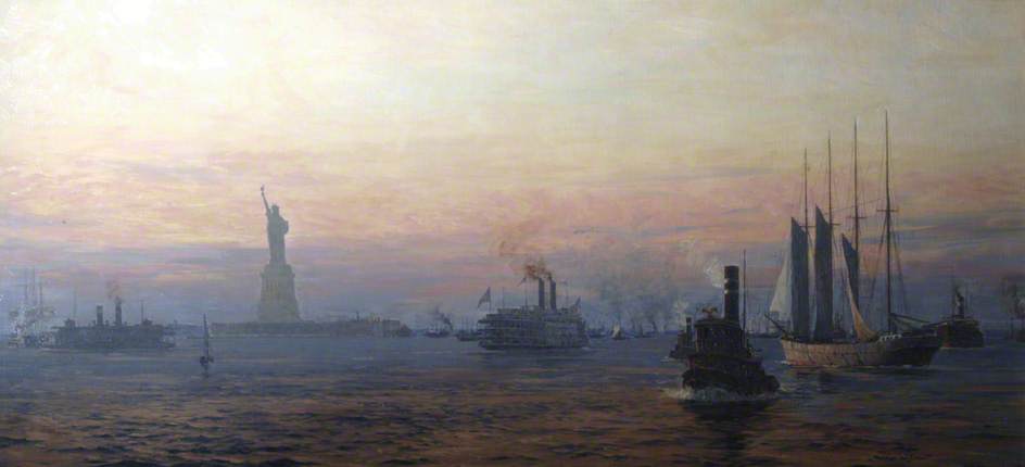 Approach To The New World ('olympic') — Norman Wilkinson
