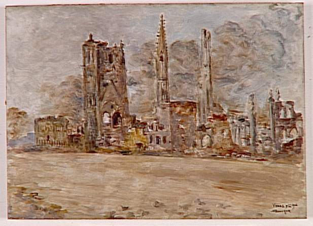Ypres Sous Le Bombardement En Novembre 1918 — Joseph-félix Bouchor