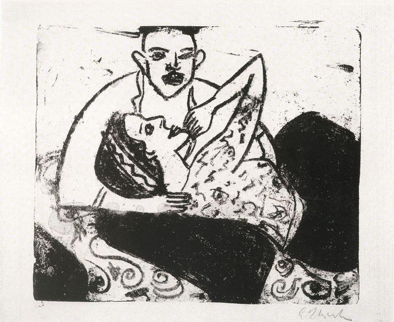 The Courtship Of The Girl — Ernst Ludwig Kirchner