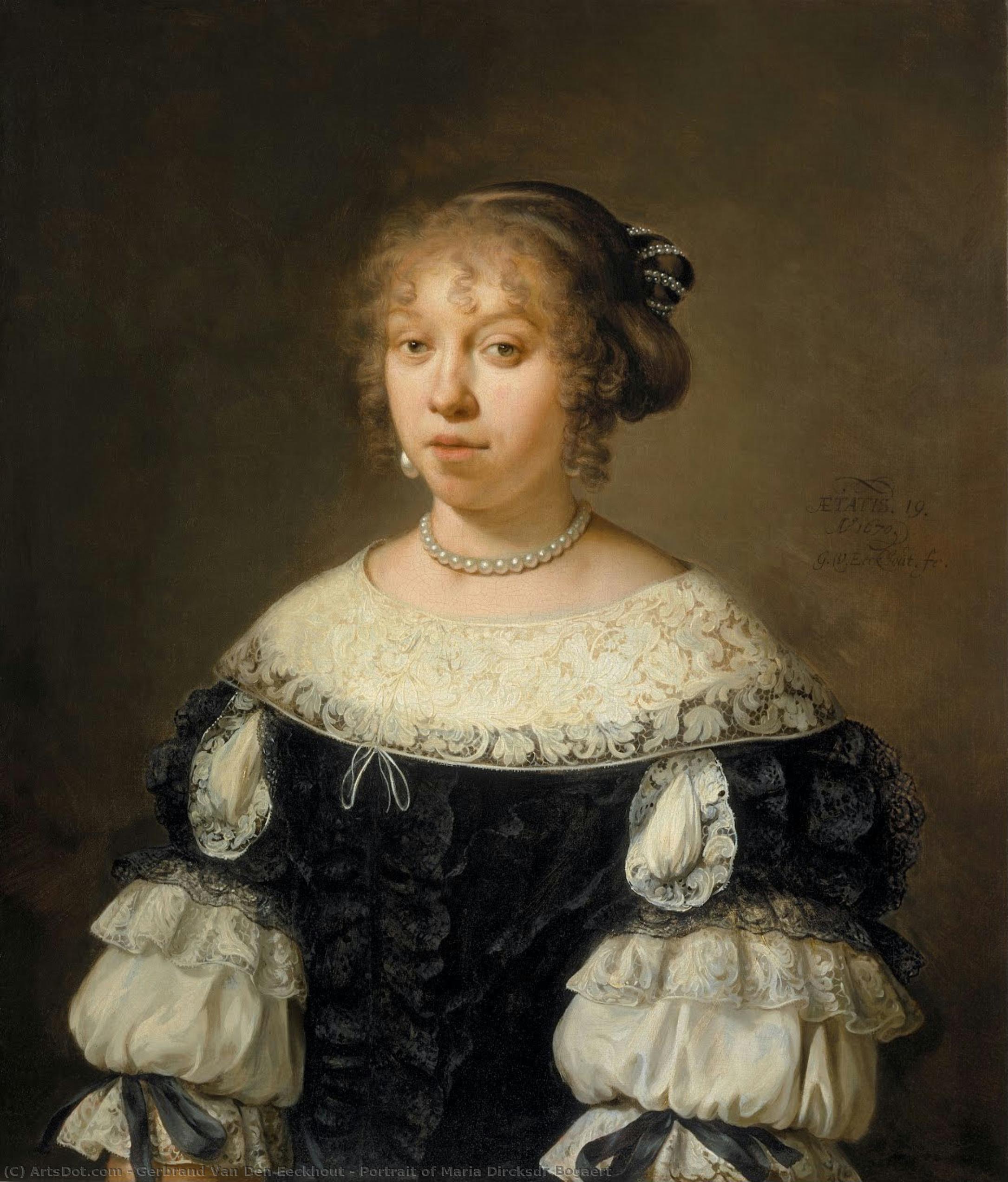 Portrait Of Maria Dircksdr Bogaert — Gerbrand Van Den Eeckhout