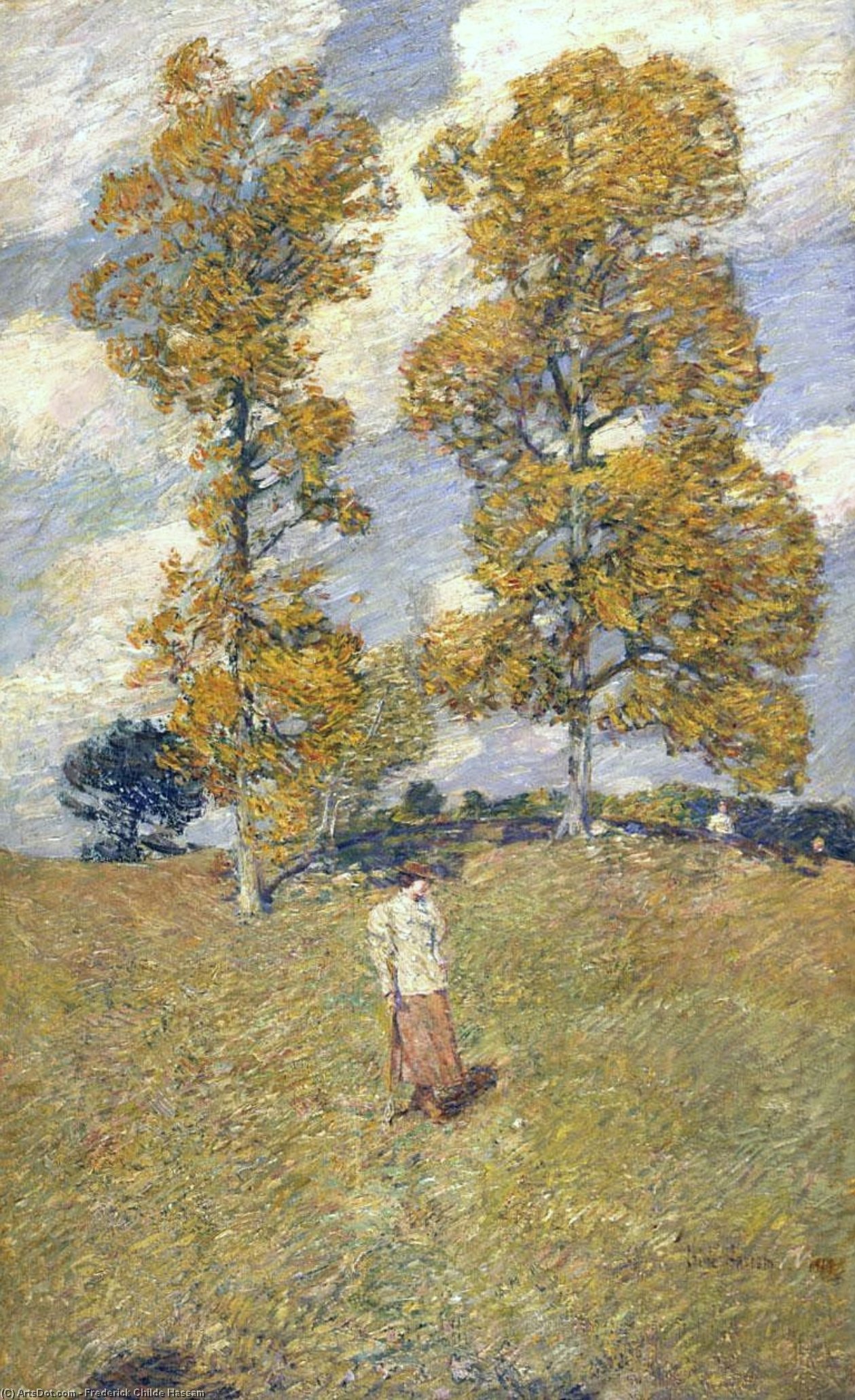 The Two Hickory Trees (also Known As Golf Player) — Frederick Childe Hassam