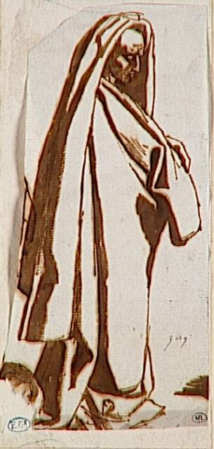 Man Draped Standing — Jean-auguste-dominique Ingres