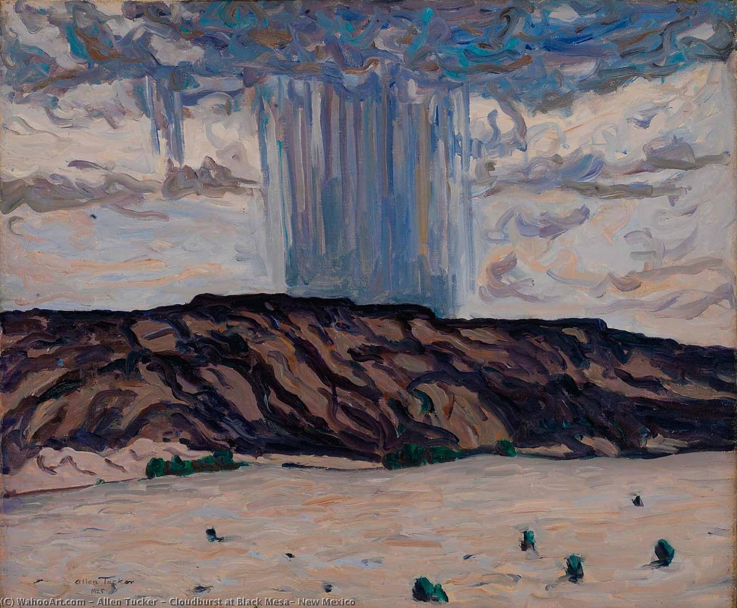 Cloudburst At Black Mesa, New Mexico — Allen Tucker