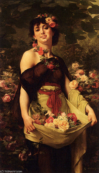 The Flower Girl — Gustavo Clarence Rodolphe Boulanger