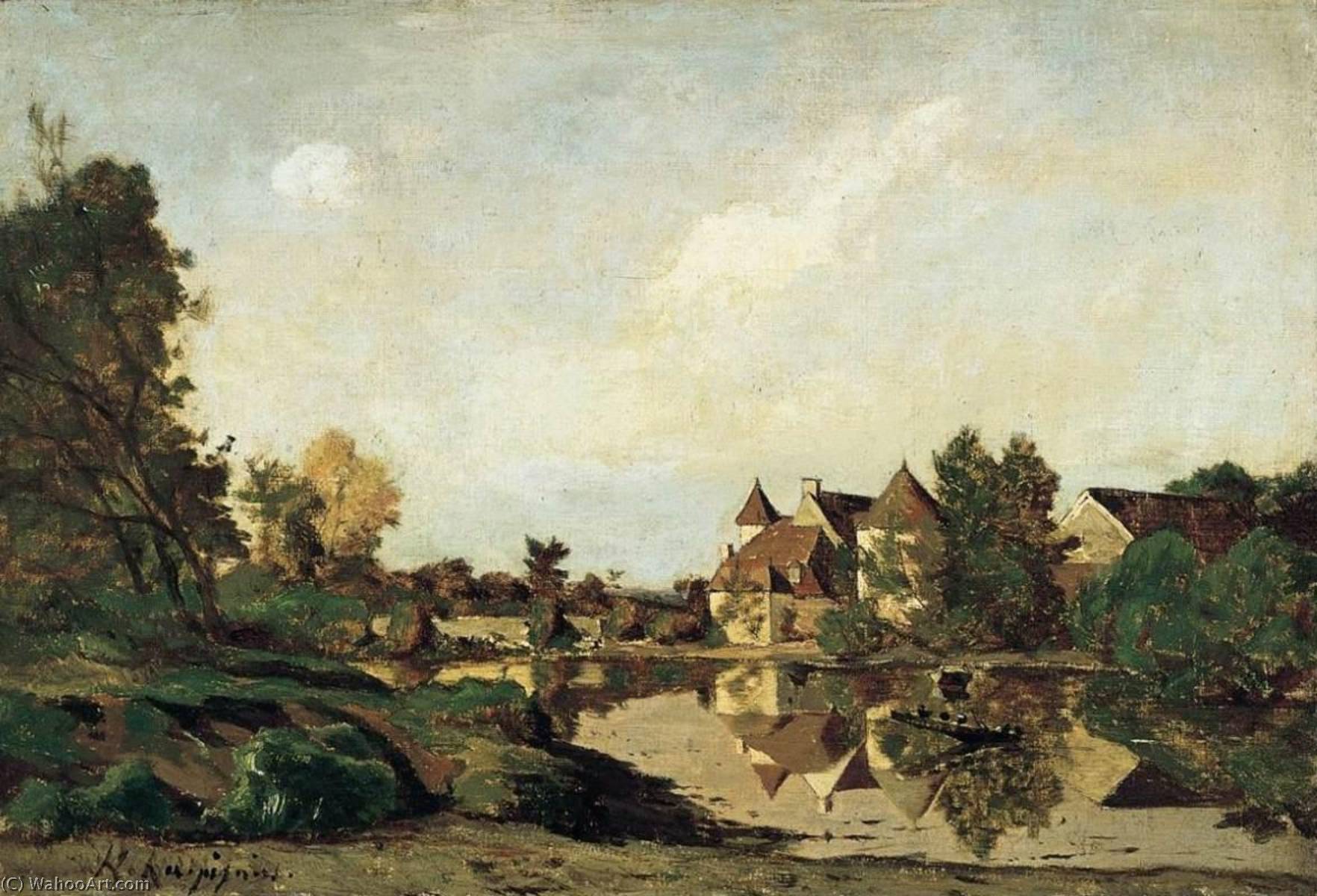 Farmhouse — Henri-joseph Harpignies