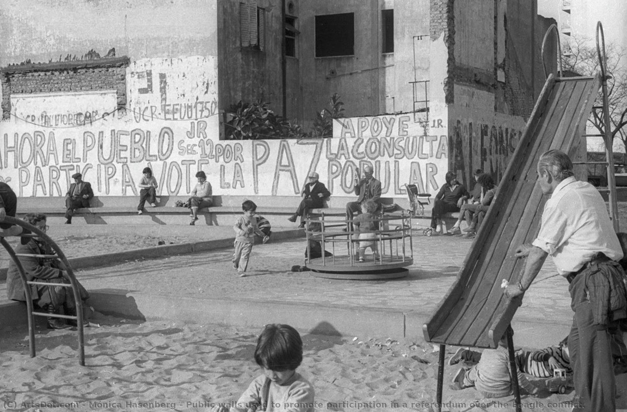 Public Walls Used To Promote Participation In A Referendum Over The Beagle Conflict. — Mónica Hasenberg