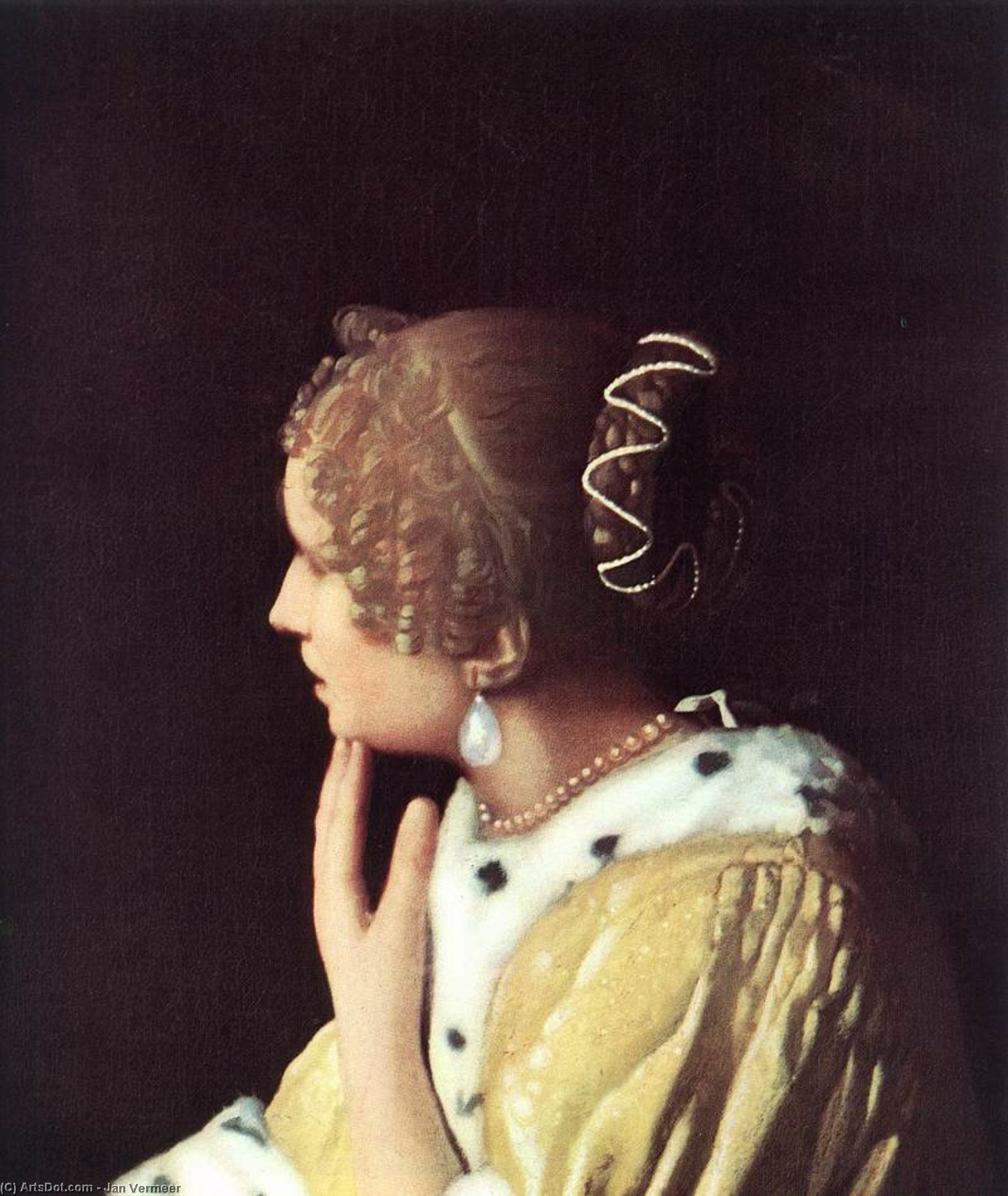 Frau Mit Ihrer Magd Beim Lesen Eines Briefes — Johannes Vermeer
