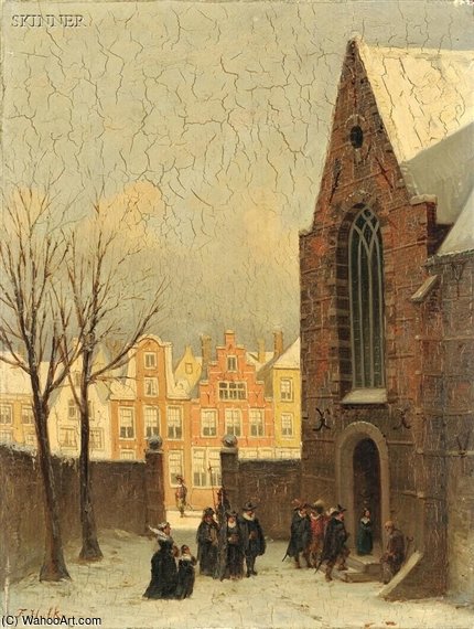 Going To Church, Antwerp — Johannes Frederik Hulk