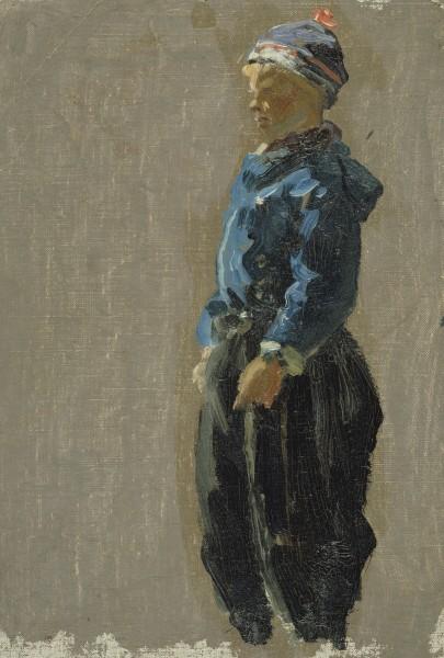 Study Of A Boy Wearing Dutch Costume — Sir George Clausen