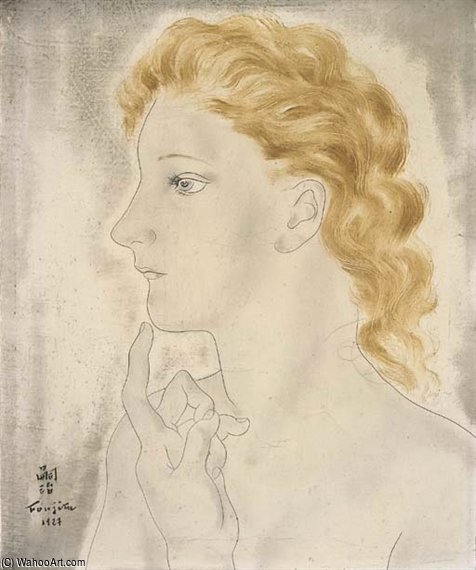 Femme De Profil — Léonard Tsuguharu Foujita