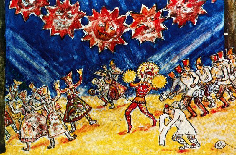 Night Sun — Mikhail Fiodorovich Larionov