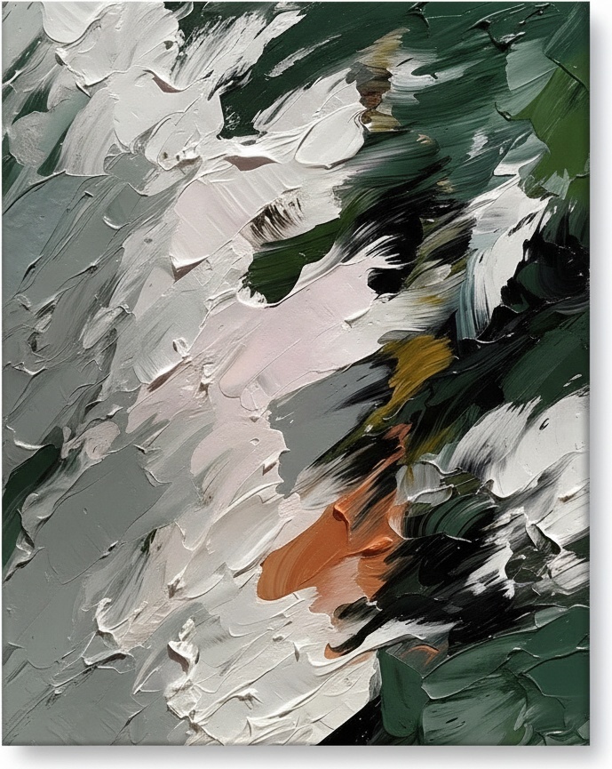 Ethereal Strata Of Sage And Terracotta In A Singular Sculptural Movement — Christian Noiret